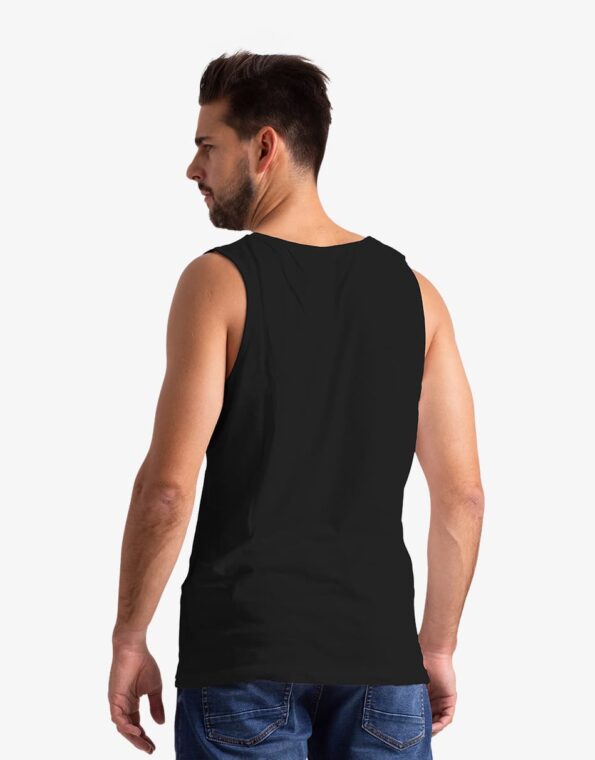 Men's Tank Top - Back - Black