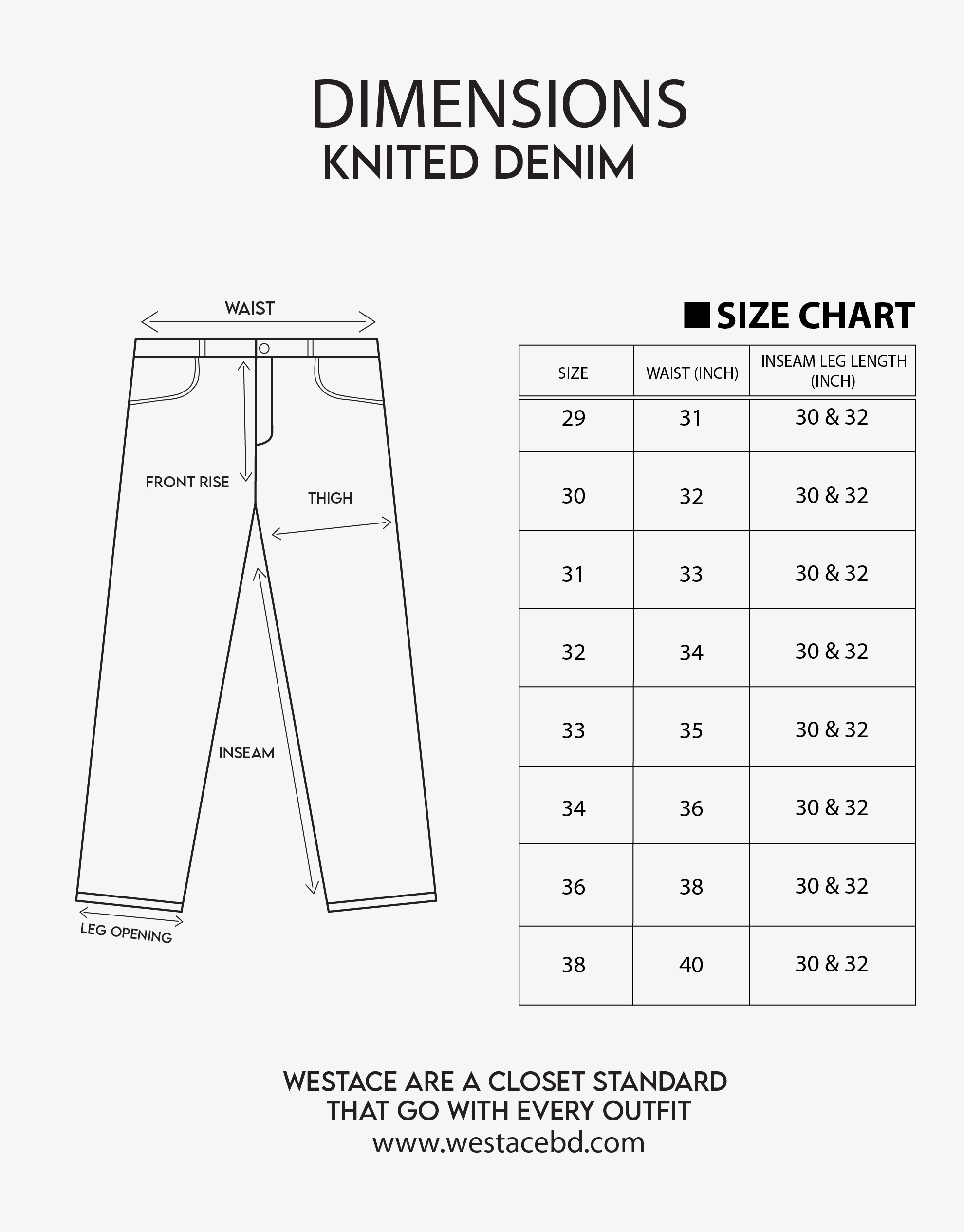 Knit Denim Jeans