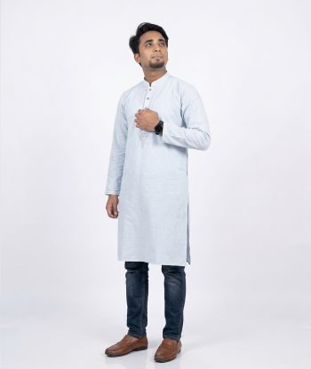Men’s Premium Cotton Punjabi Sky Blue