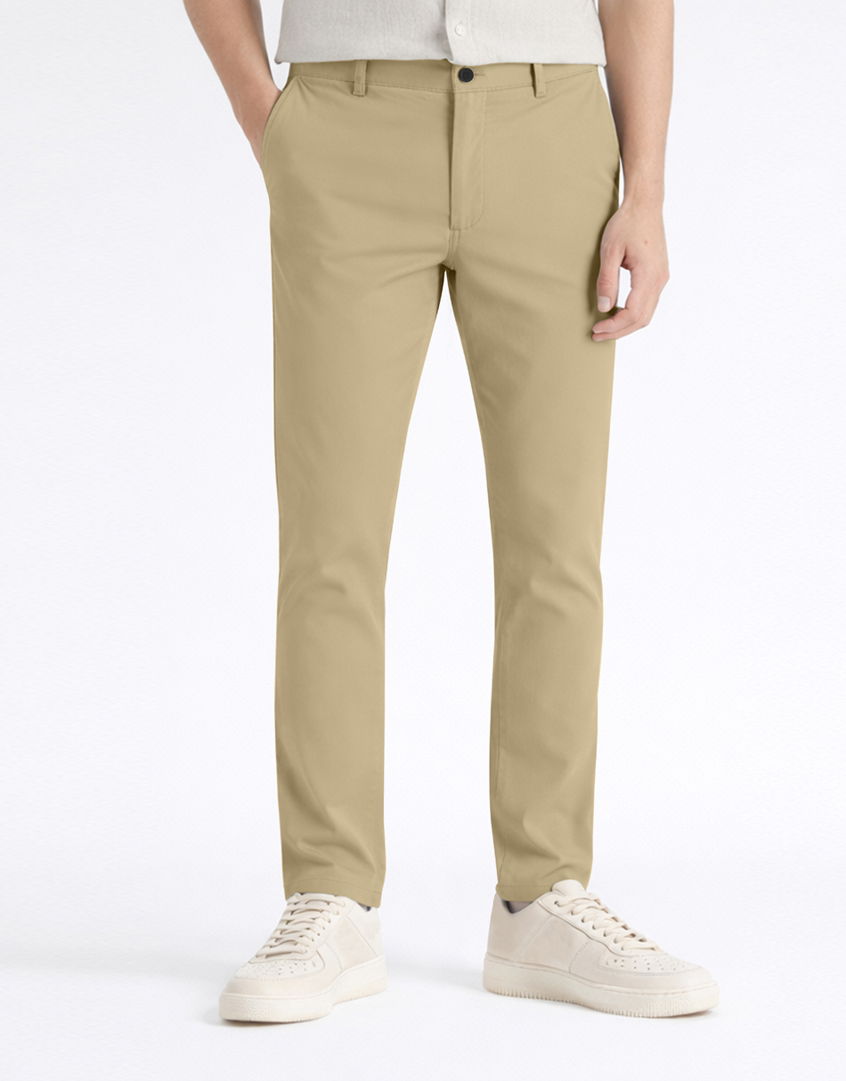 Men’s Premium Gabardine Pants – Beige