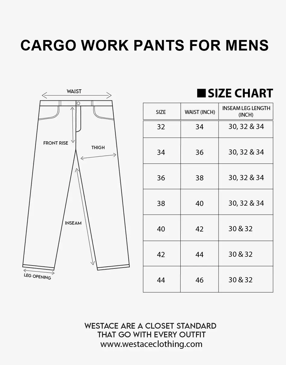 Mens Cargo Work Trouser