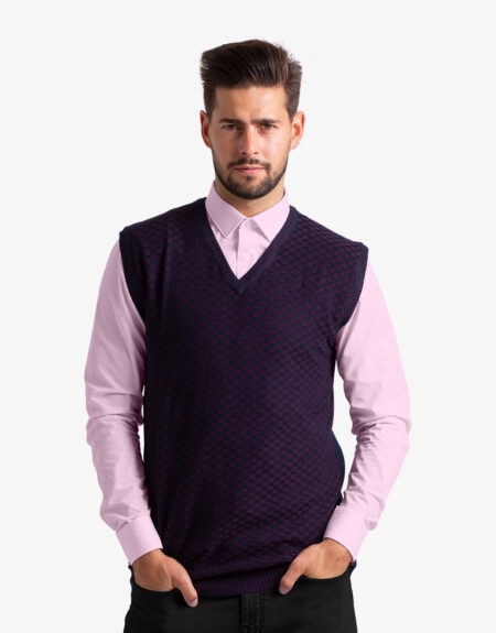 Sleeveless sweater for men