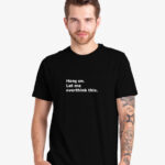 Printed T-shirt for men - Hang On