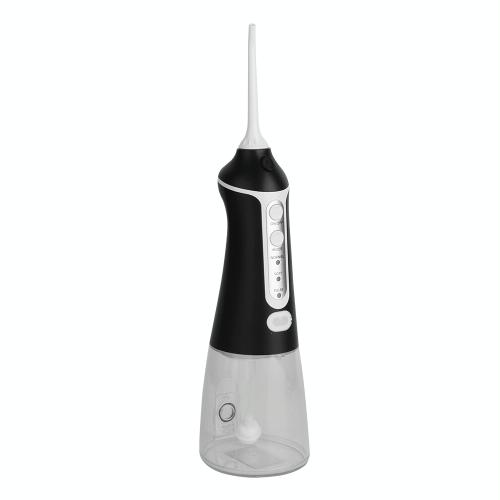 Portable Water Flosser Teeth Cleaner IPX8 Waterproof Electric Oral Irrigator, Capacity: 300ml(Black)