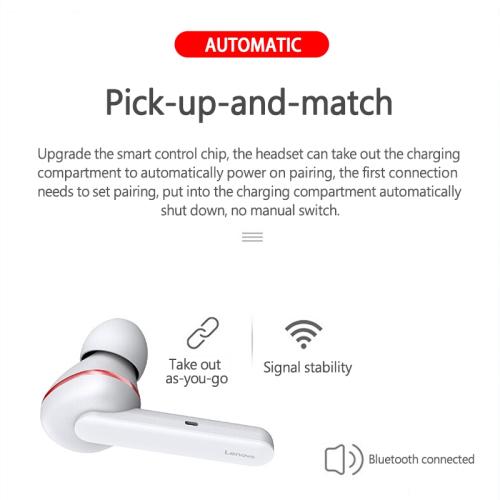 Original Lenovo HT28 TWS In Ear Bluetooth 5.0 Earphone White