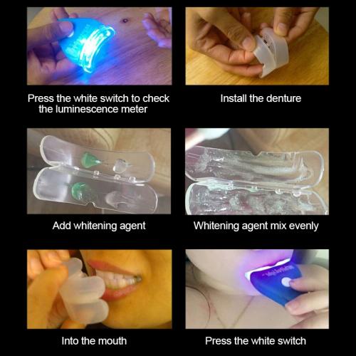 Cool White Light Personal Dental Health Oral Care Teeth Whitening Kit