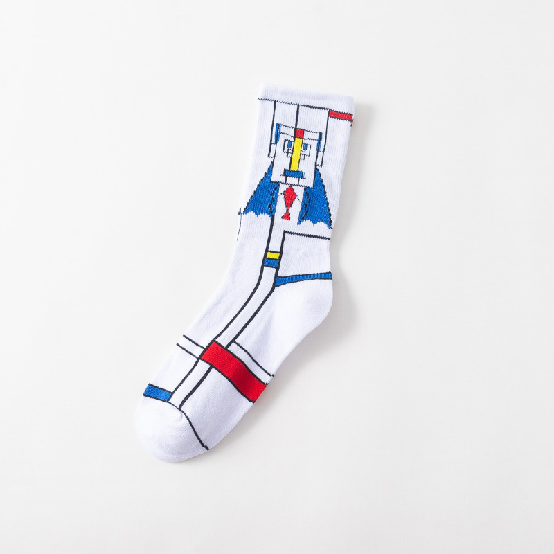  Thicken cotton socks with multiple beautifully embellished trims that wicks away sweat
