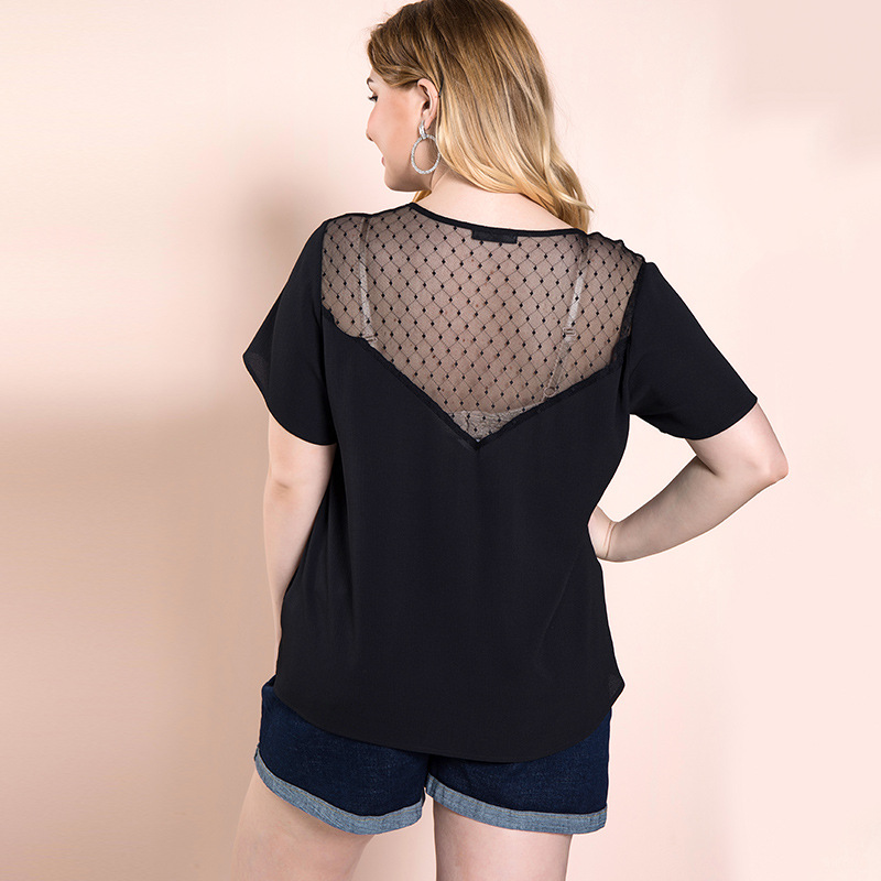 A stylish black T-shirt in line with fashion, with a new and innovative design that gives you a beautiful and distinctive look