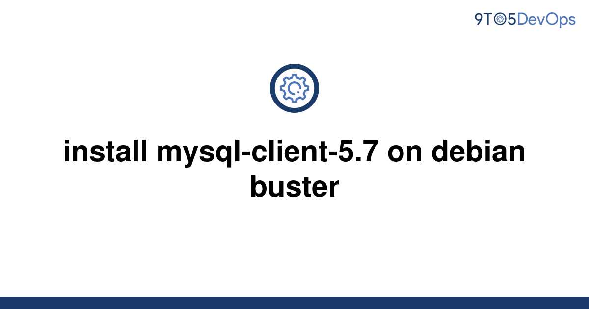 install mysql client debian