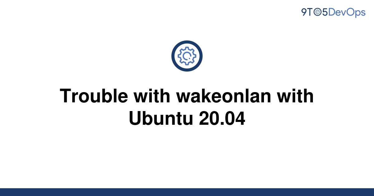 ubuntu wakeonlan without root