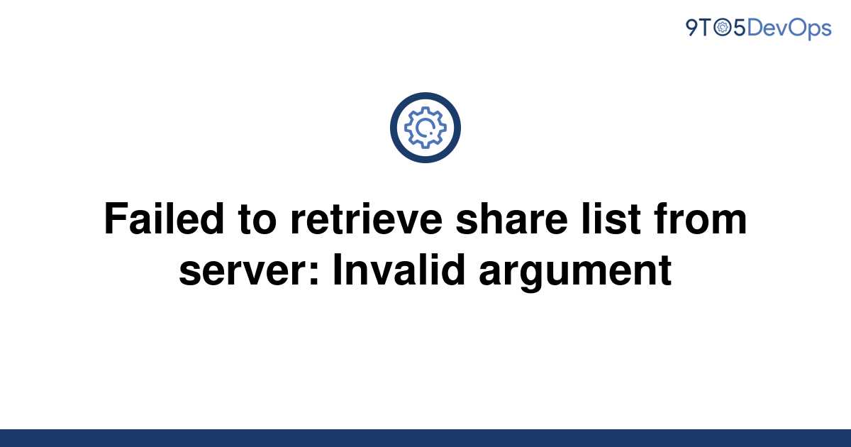 [Solved] Failed to retrieve share list from server: | 9to5Answer