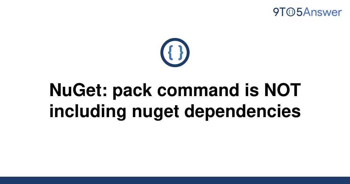 Nuget Pack Command Example