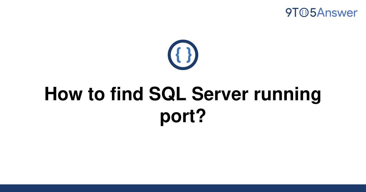 What Port Is Sql Server Running On Hot Sex Picture