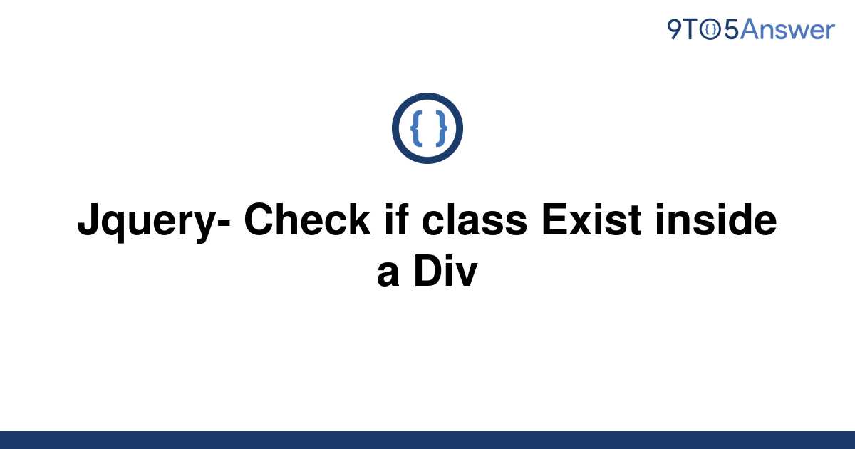 Jquery Check If Class Exists Inside Div