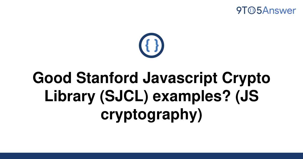 crypto library javascript