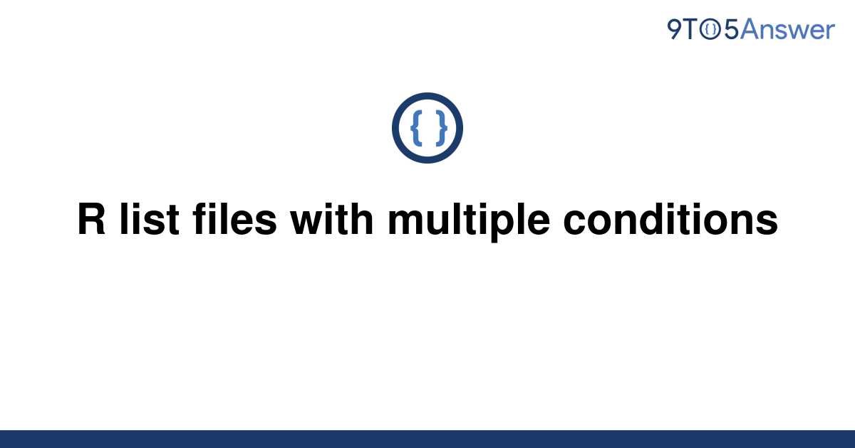 R List Files Pattern