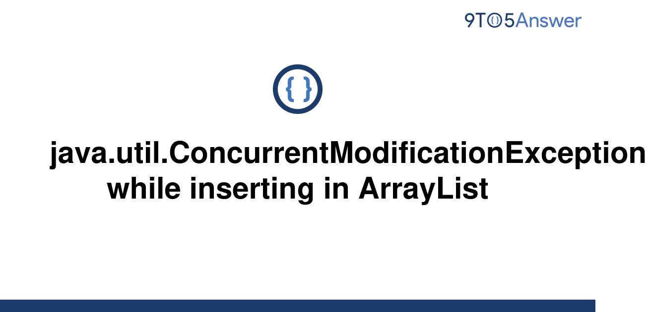 Java List Concurrentmodificationexception