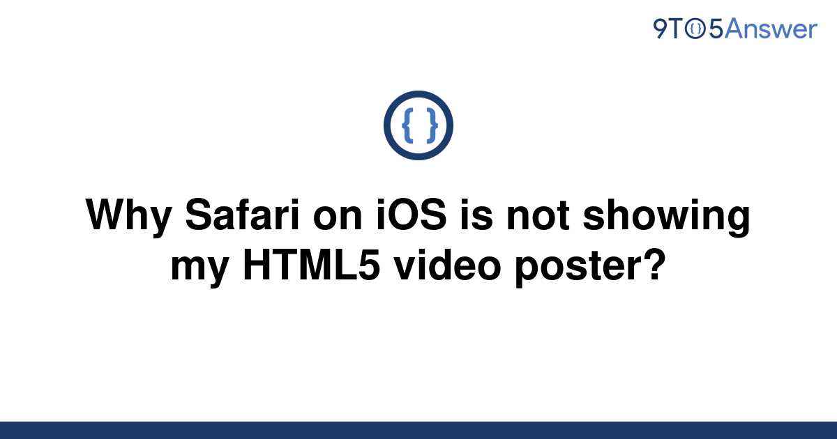 safari html5 video not working