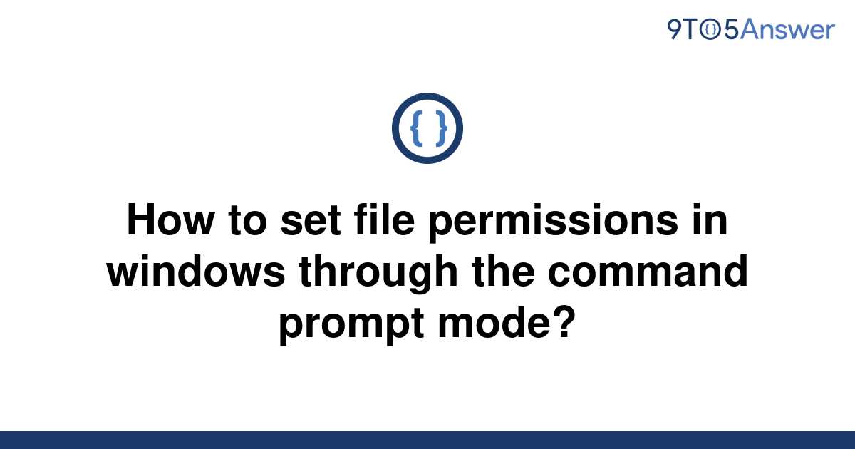 Windows 10 command prompt list file permissions