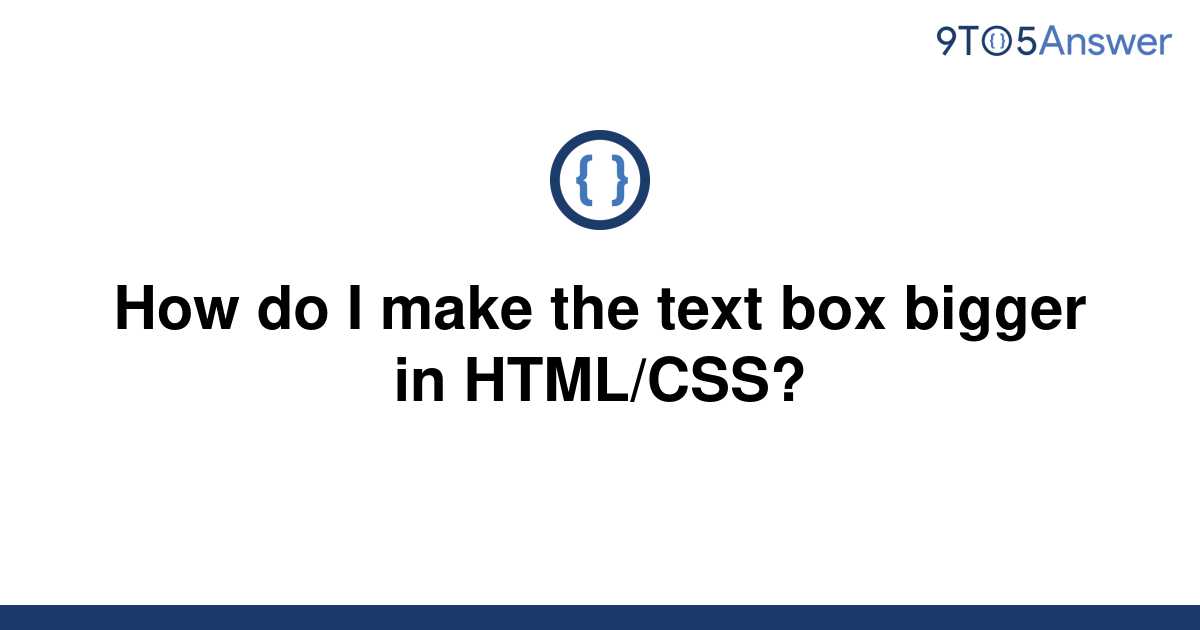 make text input bigger html