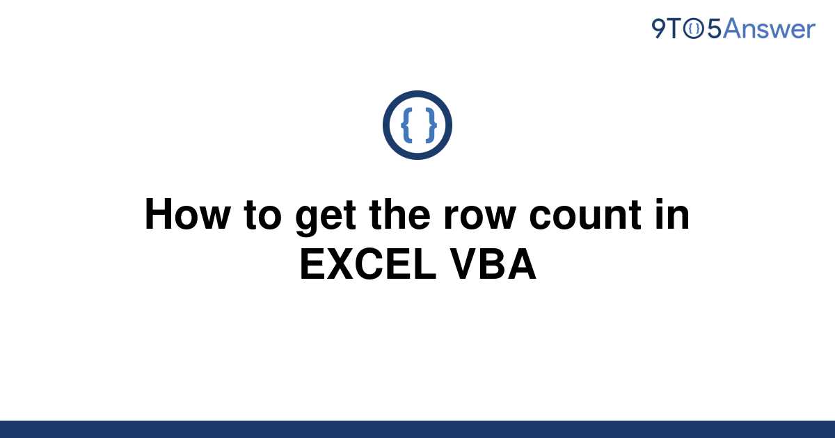 Row Count In Excel Vba Printable Templates Free 2823