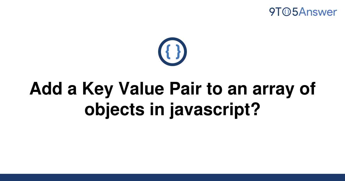 Php Add A Key Value Pair To An Array