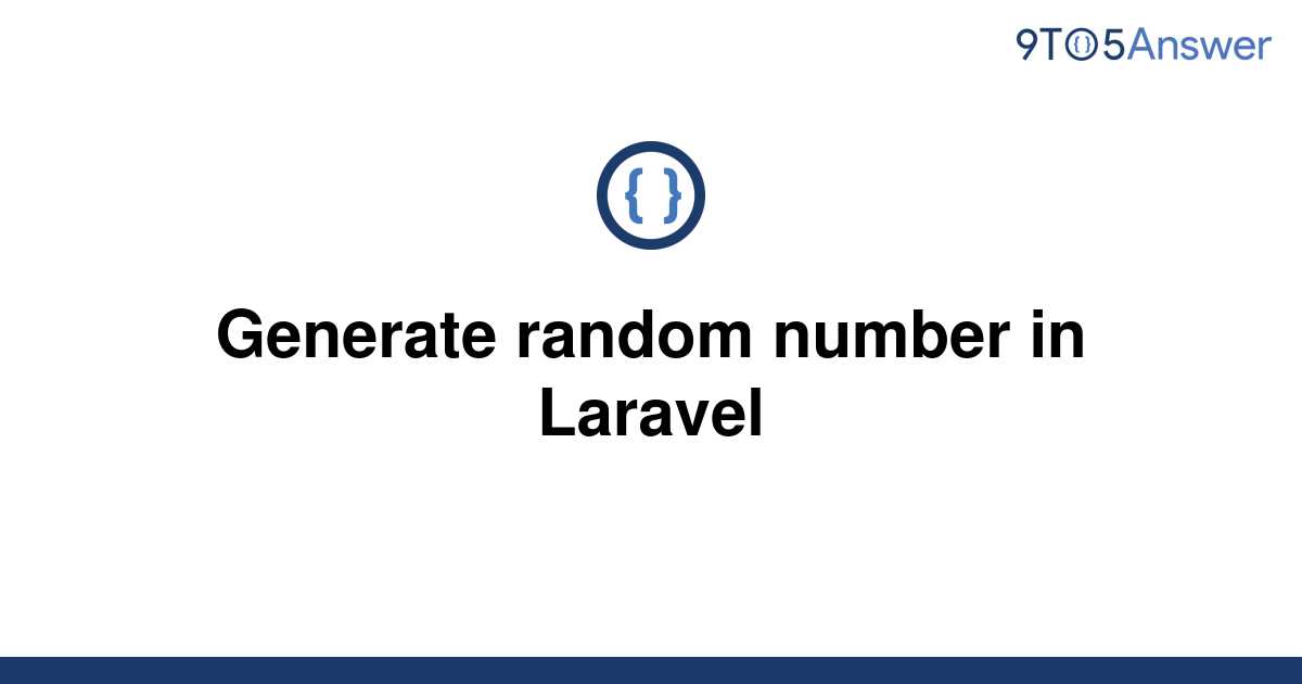 random number generator laravel