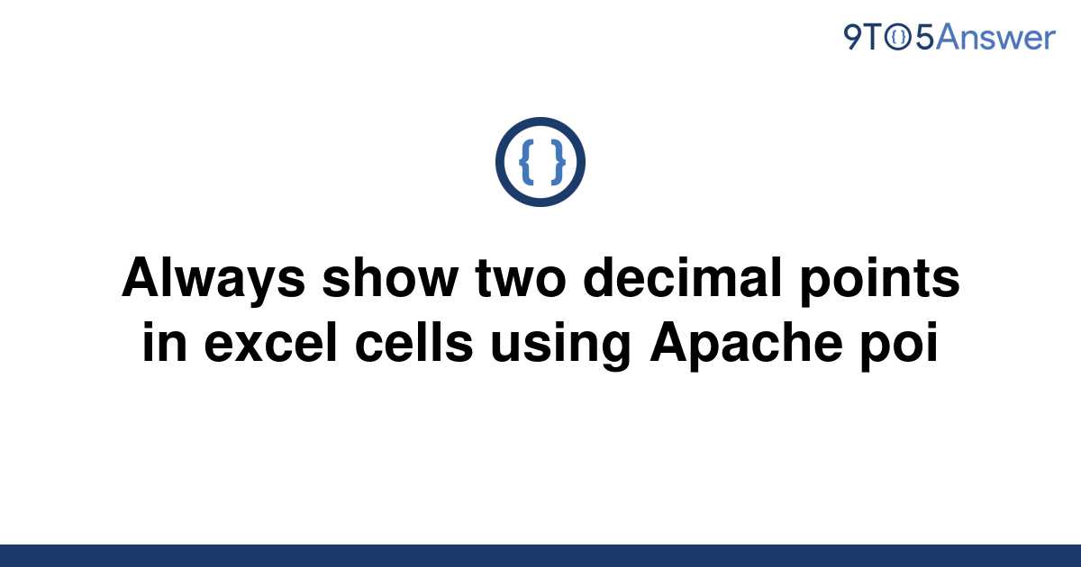 solved-always-show-two-decimal-points-in-excel-cells-9to5answer