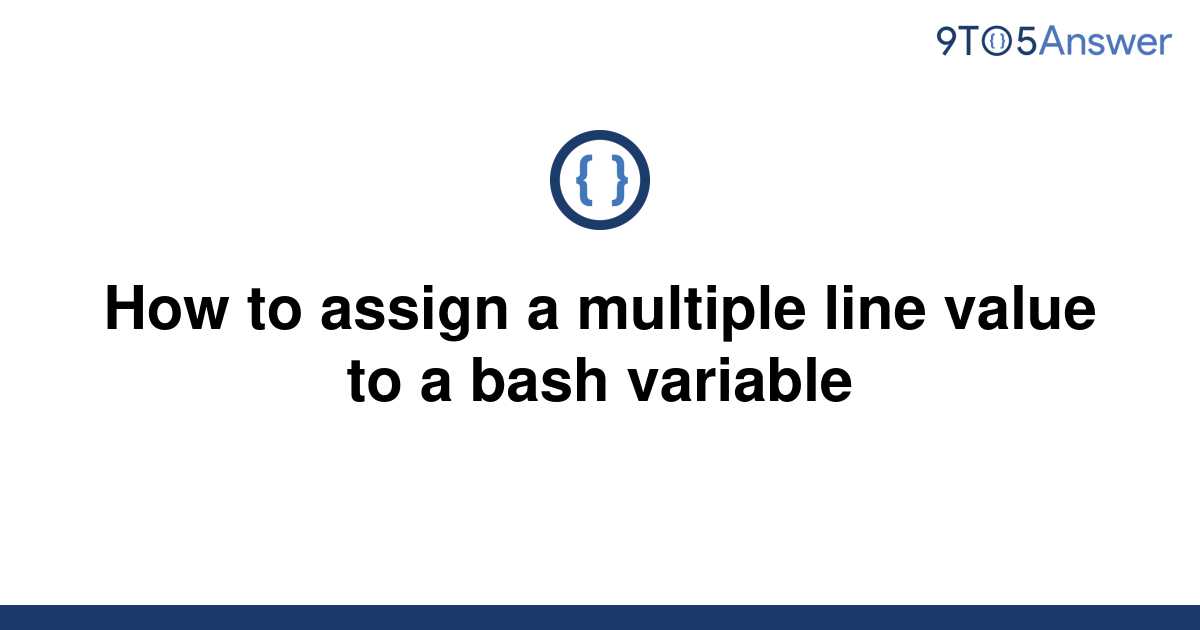 bash assign multiple lines to variable