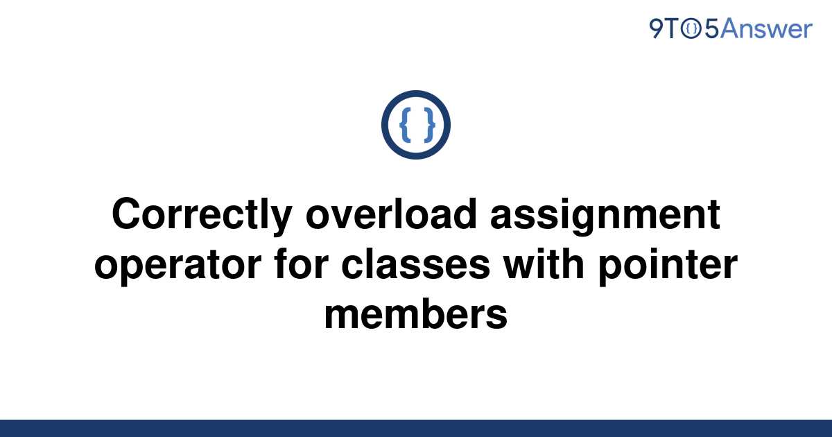 assignment operator overload class