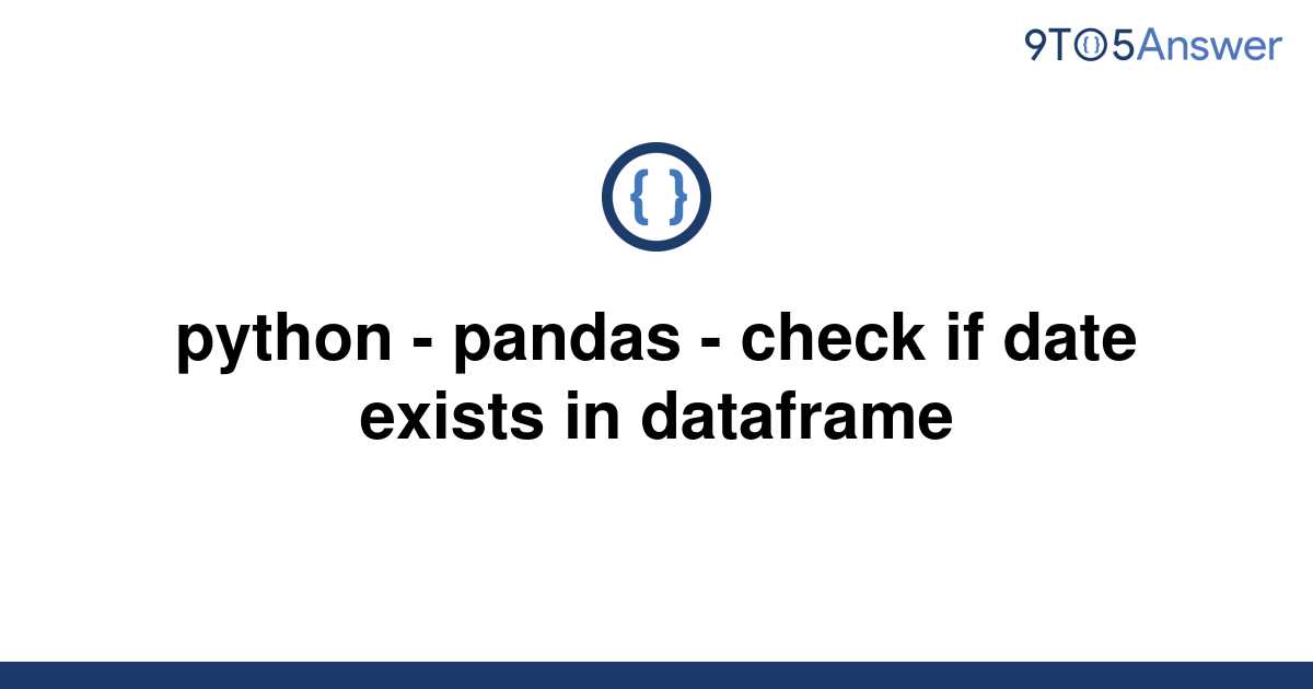 Pandas Check If Date