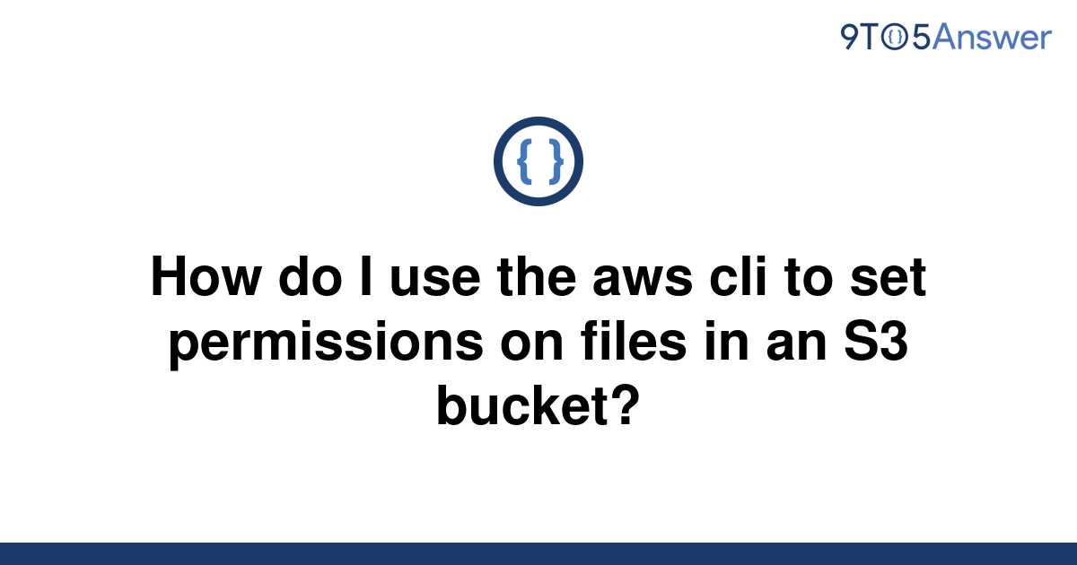 solved-how-do-i-use-the-aws-cli-to-set-permissions-on-9to5answer