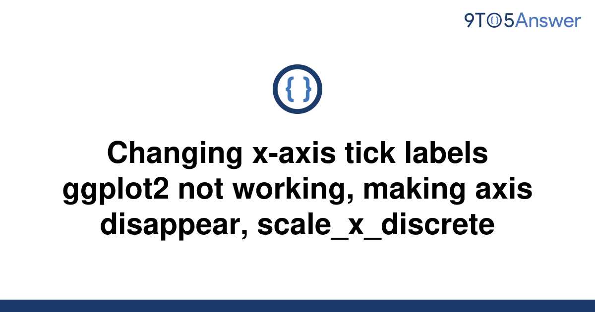 Solved Changing X Axis Tick Labels Ggplot2 Not Working 9to5Answer