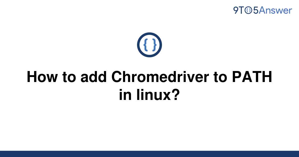 solved-how-to-add-chromedriver-to-path-in-linux-9to5answer