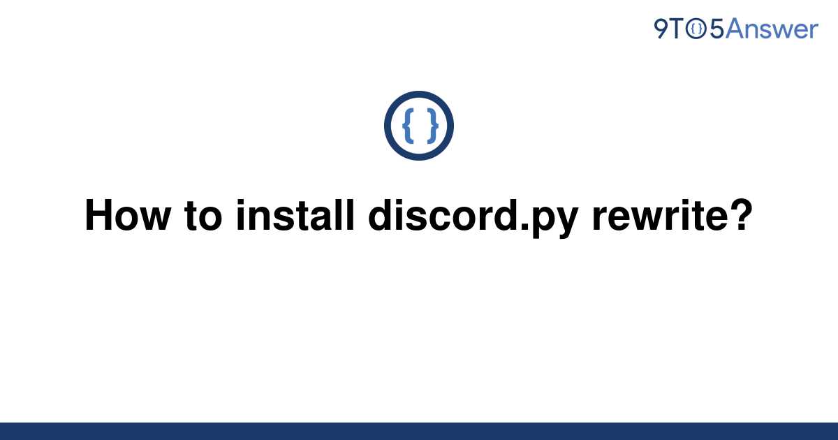 Pip install discord py не работает