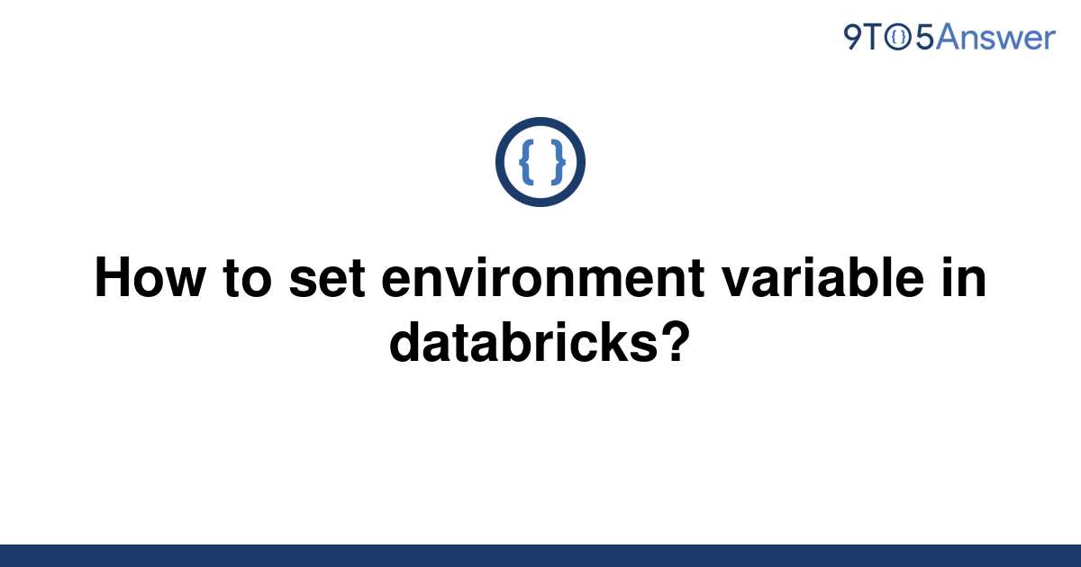 solved-how-to-set-environment-variable-in-databricks-9to5answer