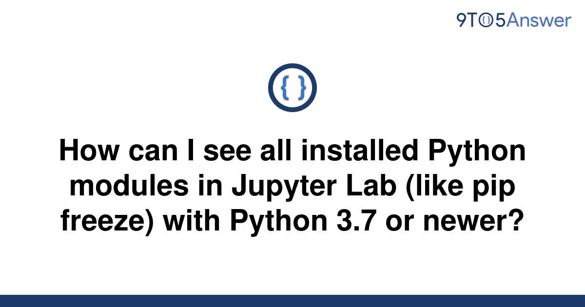 python ilibrary installed but not imported