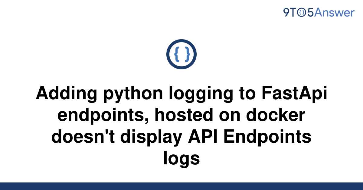 Python Logging Not Working In Docker