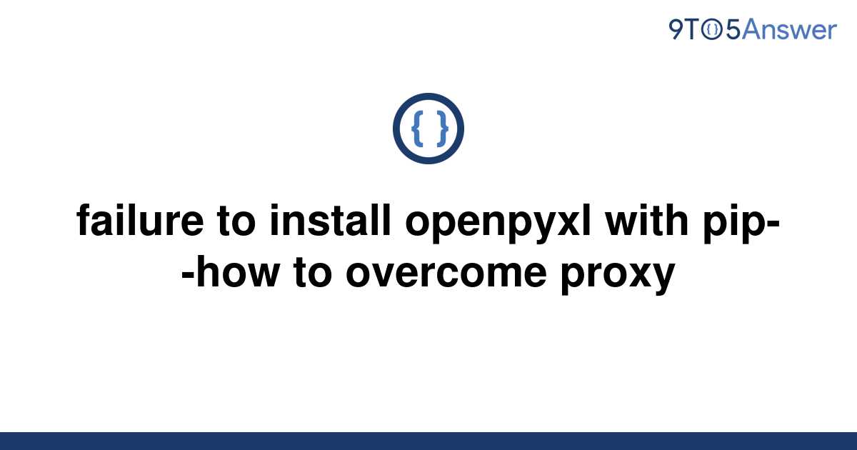 Install Openpyxl With Pip