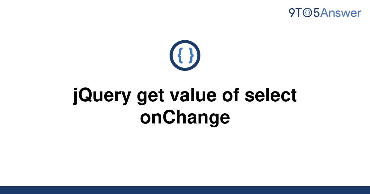 Jquery Get Value Of Select