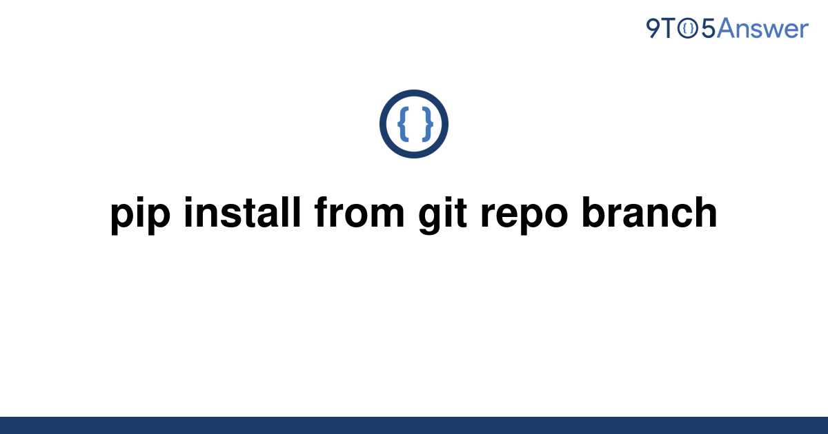 pip install from git tag
