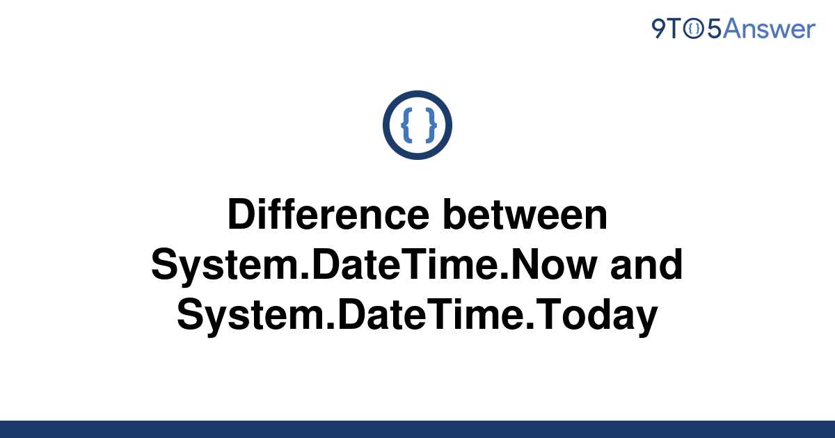 Difference Between Datetime Now And Datetime Utcnow