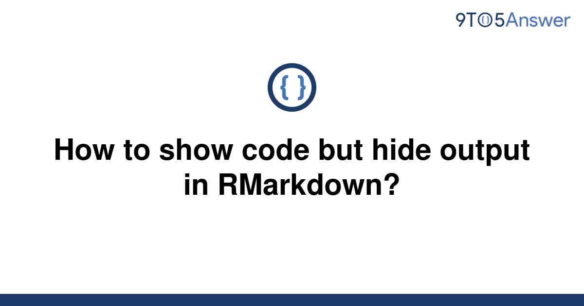 rmarkdown hide output