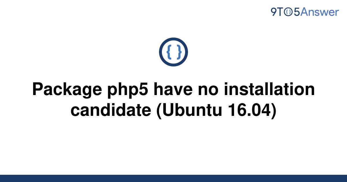 raspberry pi php5 has no installation candidate