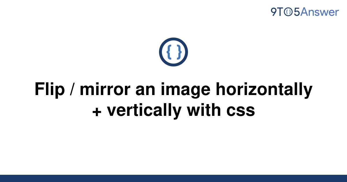 Solved Flip Mirror An Image Horizontally Vertically To Answer