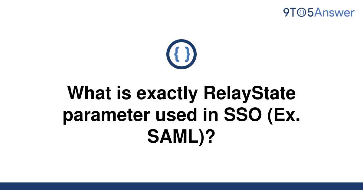 Saml Relaystate