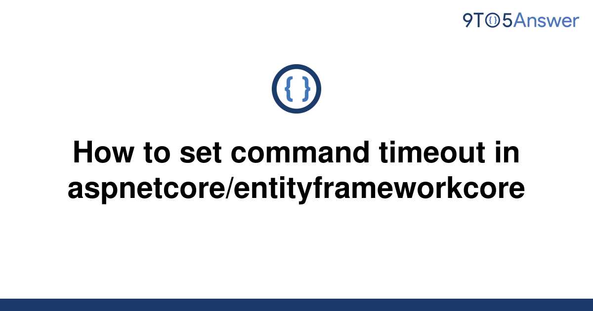 ef core default command timeout