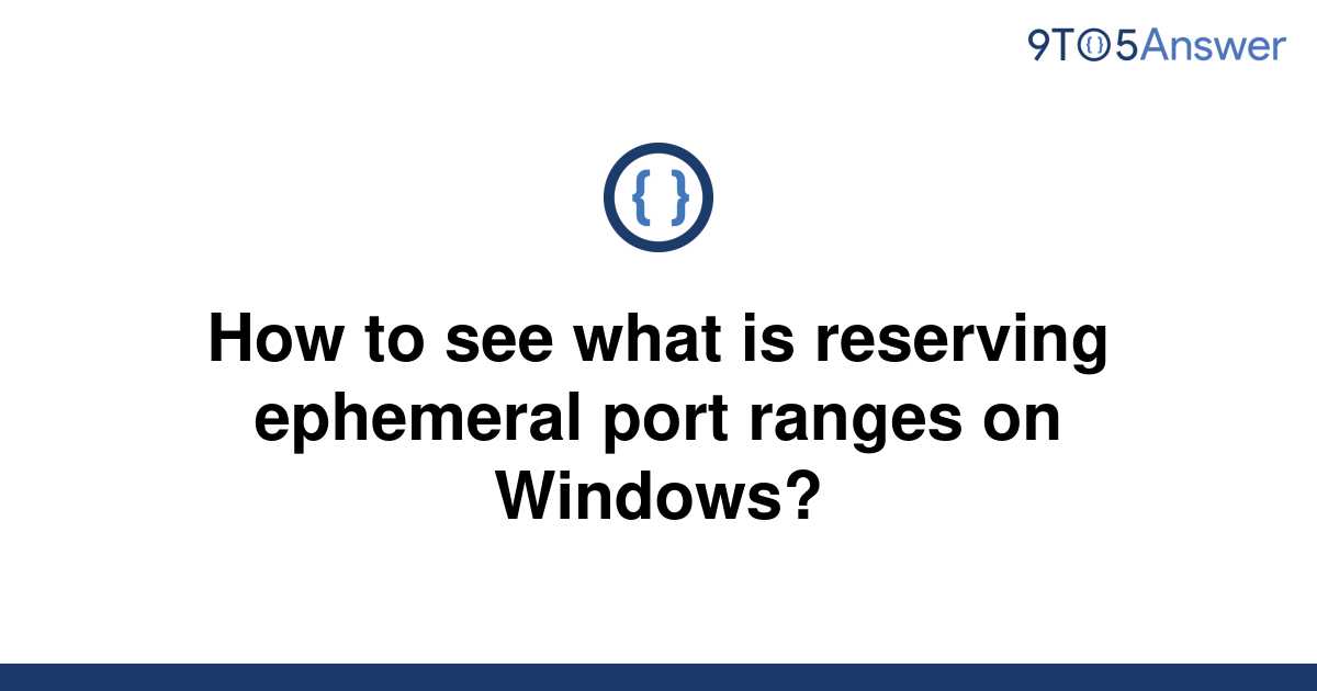 windows ephemeral ports