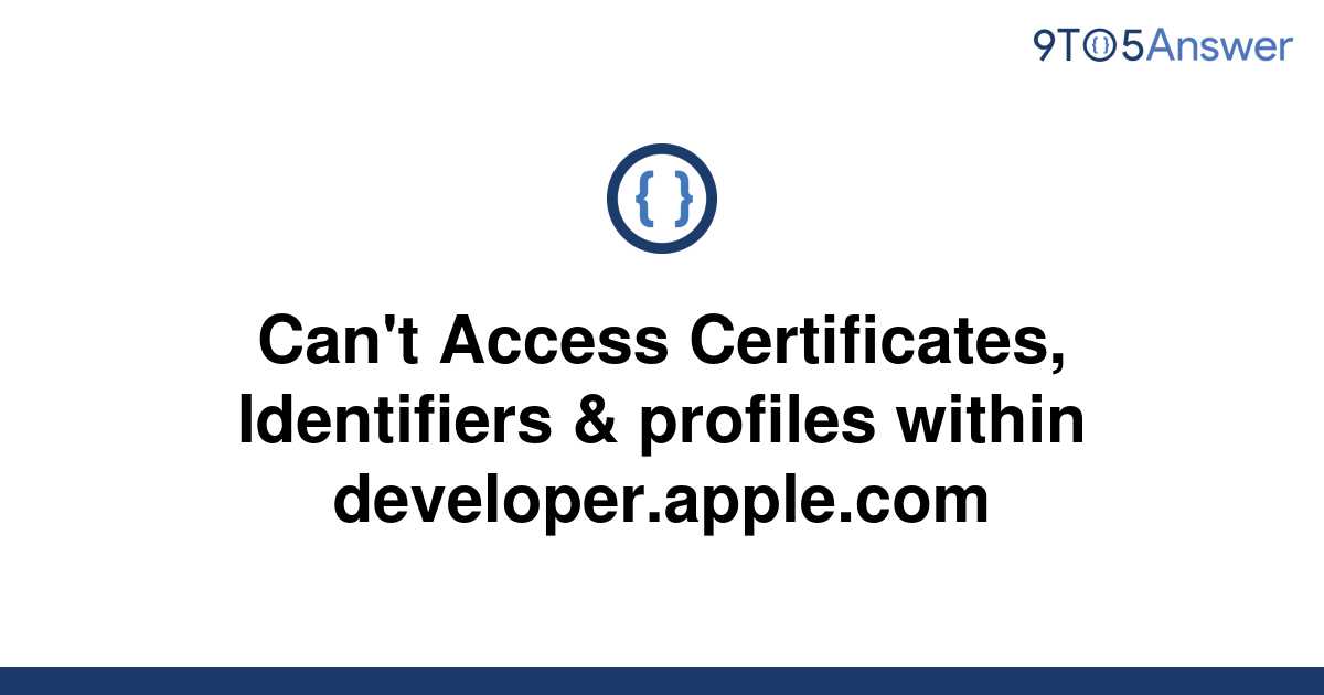 Certificates identifiers profiles apple developer для чего нужны