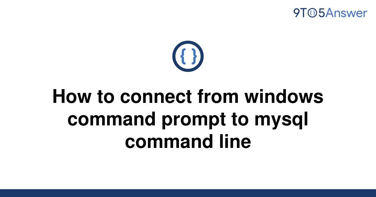 Connect To Mysql Command Line Linux